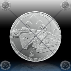 1oz NIUE $2 Dollars 2021 STAR WARS™ (Millennium Falcon™) UNC